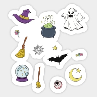 Halloween spooky stickers Sticker